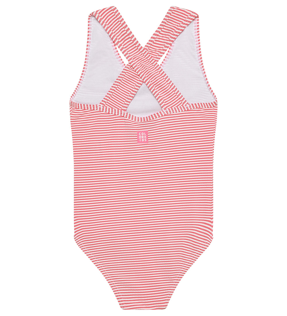 Color Kids - One-Piece Swimsuit Pink Stripes - 6Y