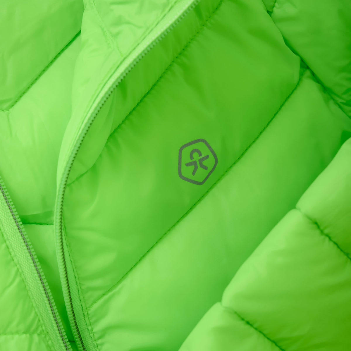 Color Kids Jacket Quilted Puffer Green Gecko