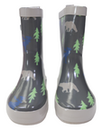 Korango - Bear Printed Gumboot - Charcoal