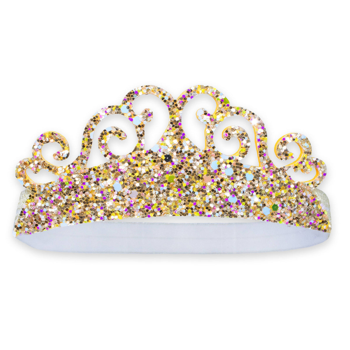 Frog Sac - Stretch Glitter Princess Tiara Headband