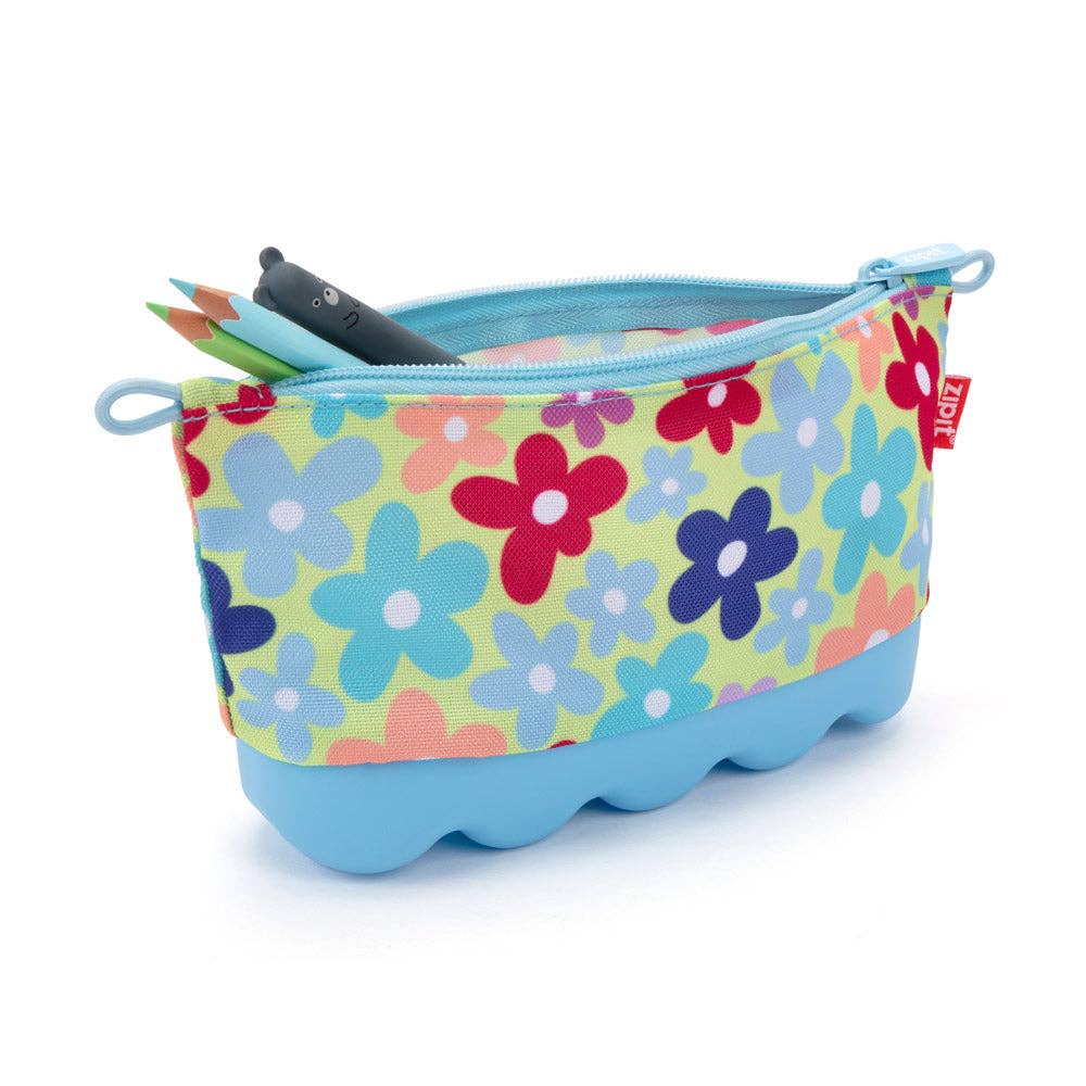 ZIPIT - ZIPIT Flowers Case, Cute Pencil Case for Girls