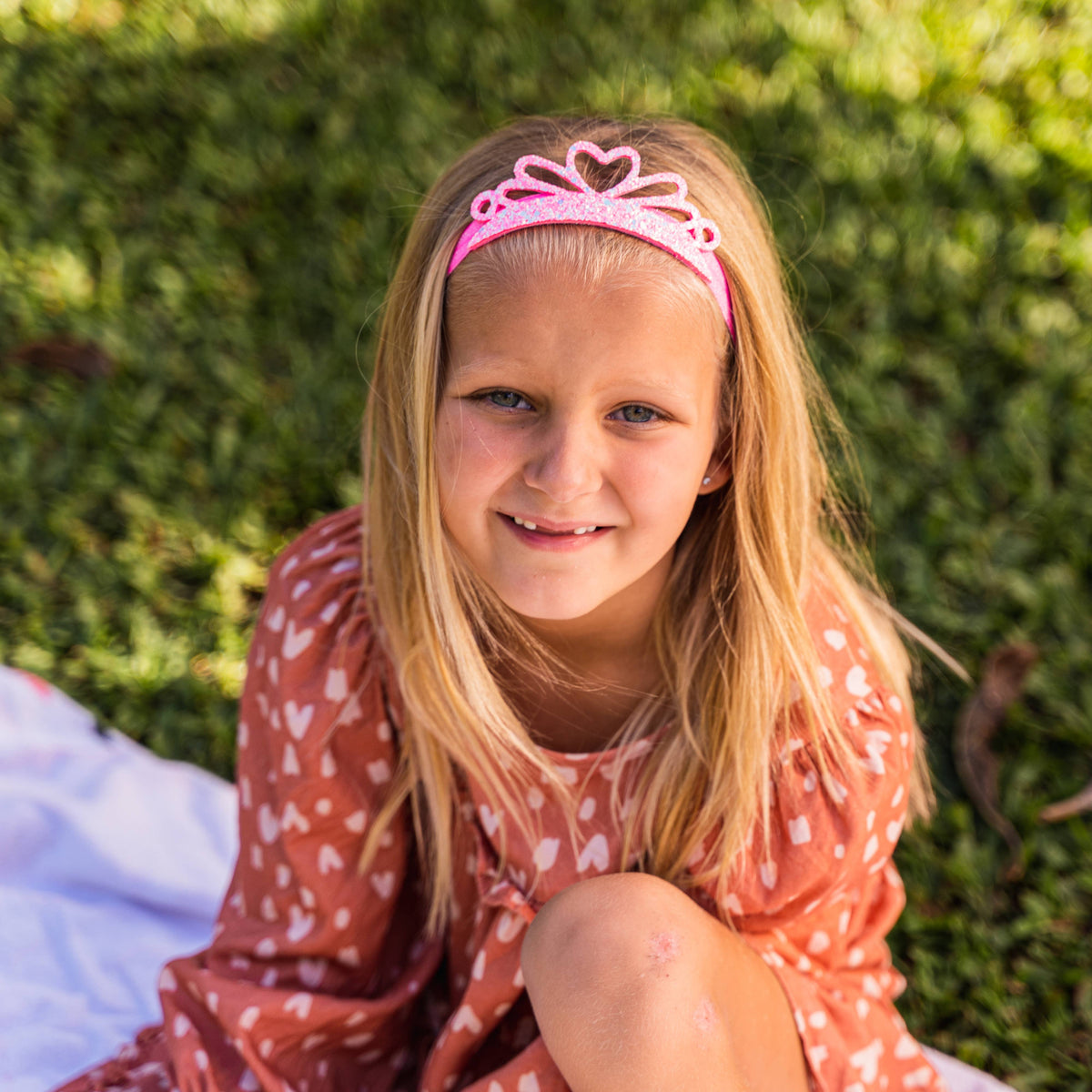 Frog Sac - Stretch Glitter Princess Tiara Headband