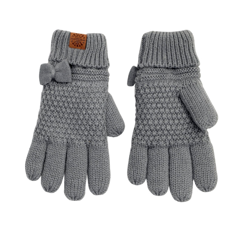 Calikids Knit Bow Gloves, children's mittens