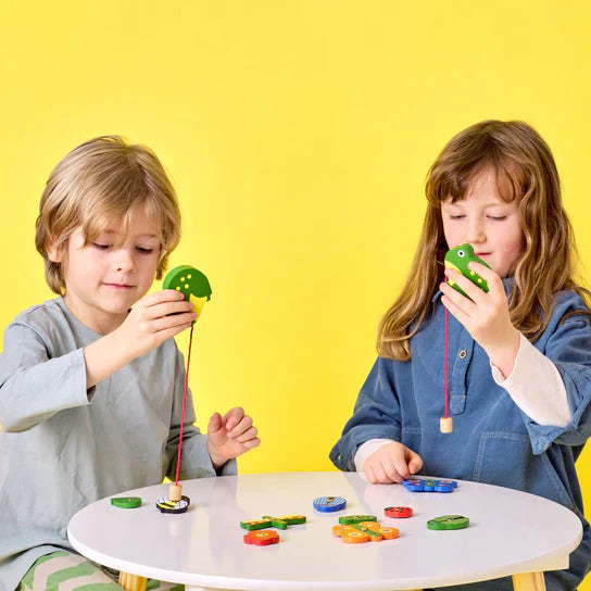 Huckleberry Catch a Bug Wooden Fishing Game, children's toys — alternate view