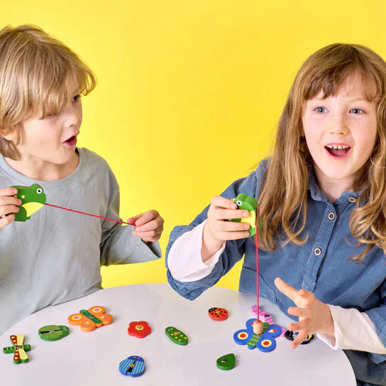 Huckleberry Catch a Bug Wooden Fishing Game, children's toys — alternate view