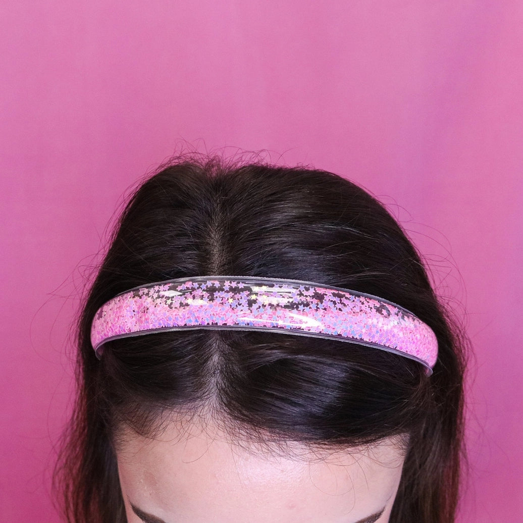 Frog Sac Shaker Glitter Headband with Teeth