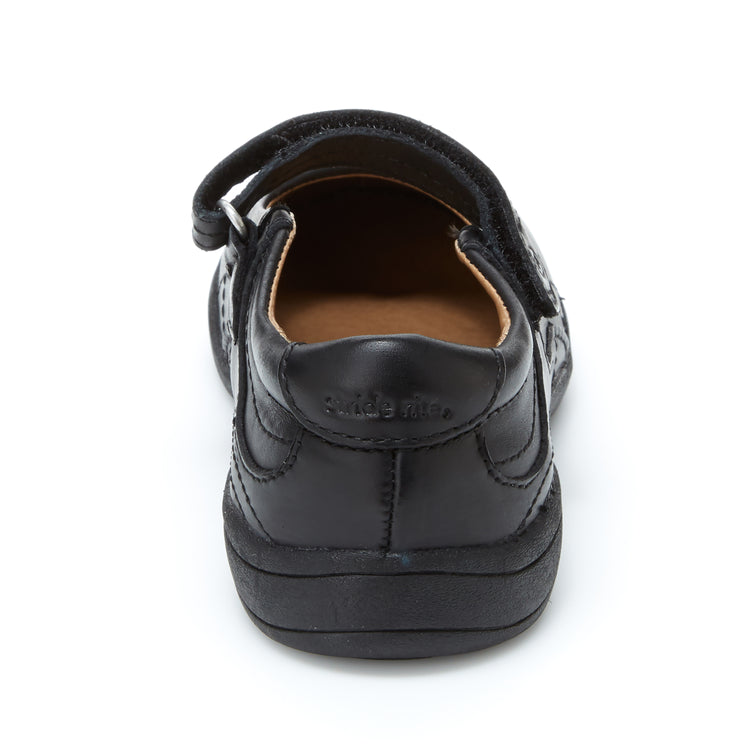 Stride Rite Claire Black Uniform Shoes Little Kids, children's uniform shoes — detail view