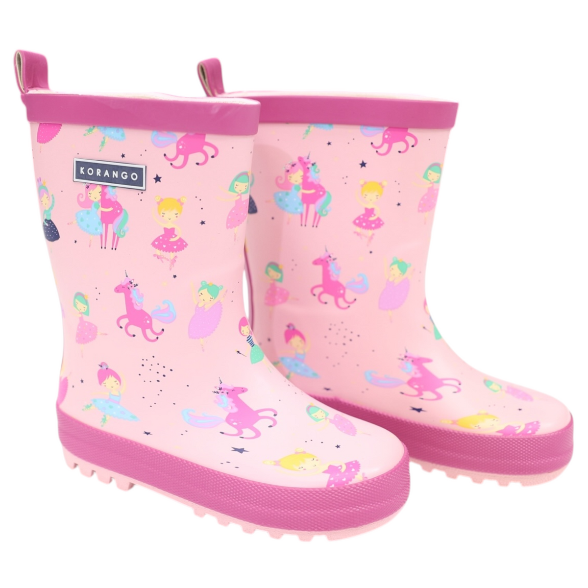 Korango - Bear Printed Gumboot - Charcoal