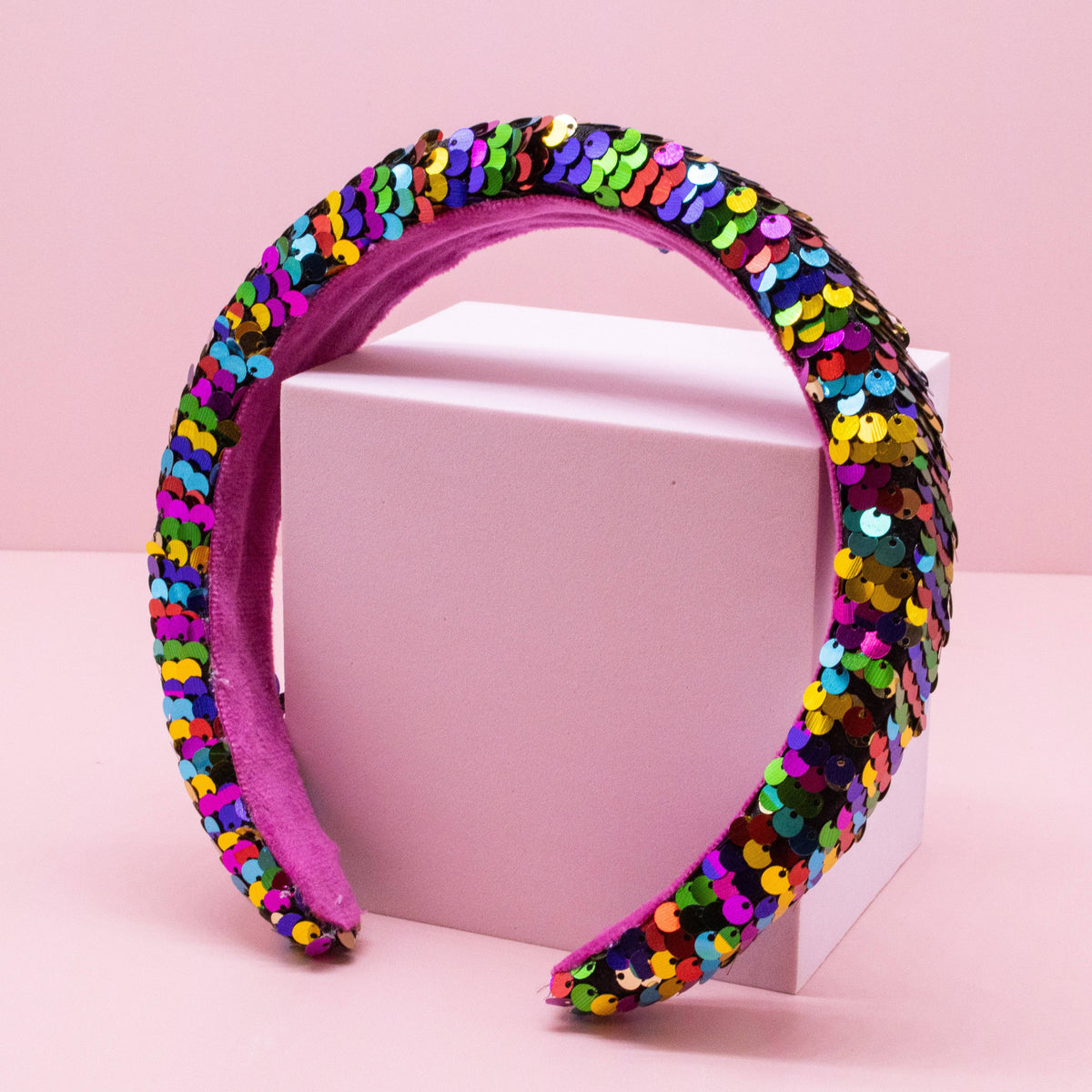 Frog Sac Reversible Sequin Headband, Kids Padded Hair Band