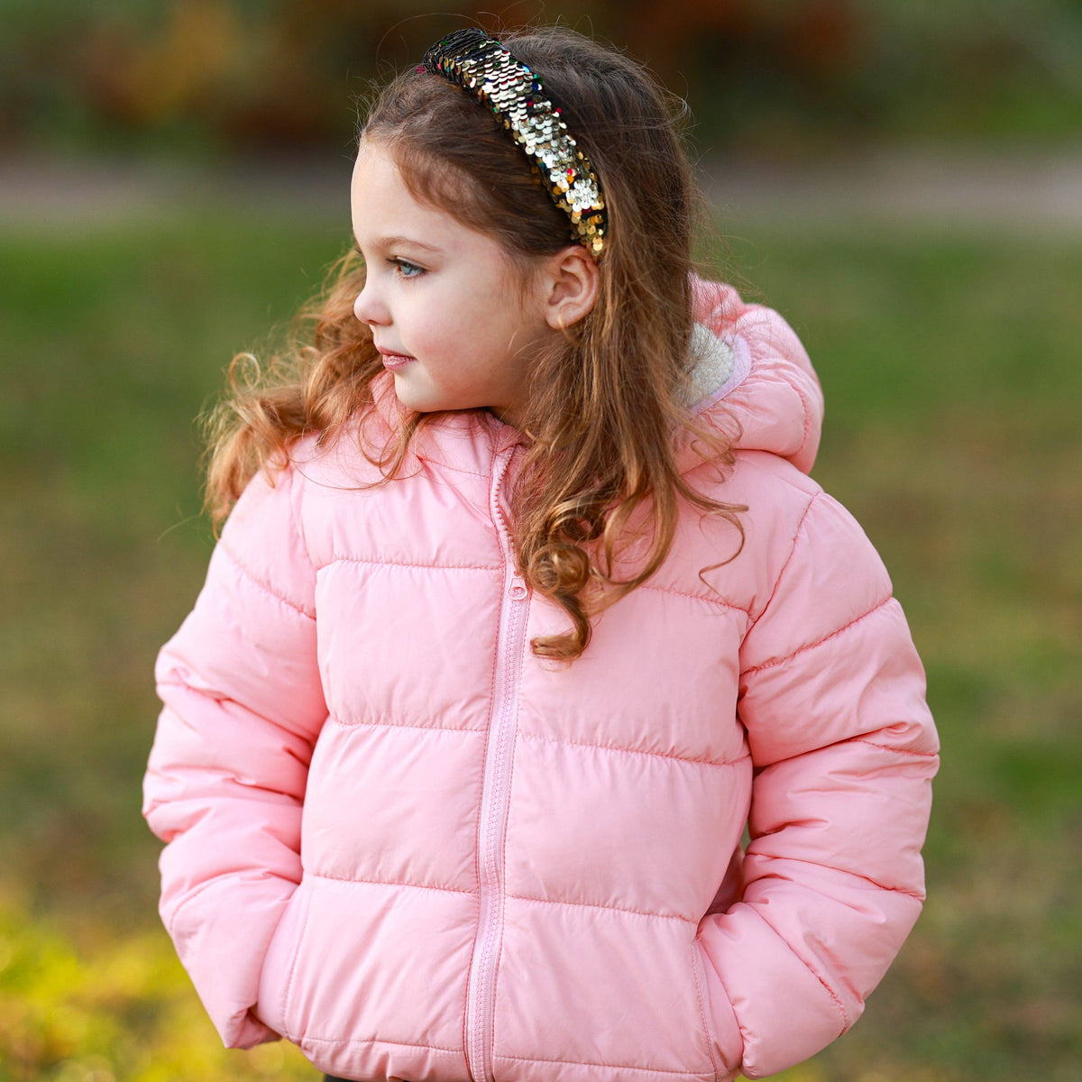 Frog Sac Reversible Sequin Headband, Kids Padded Hair Band