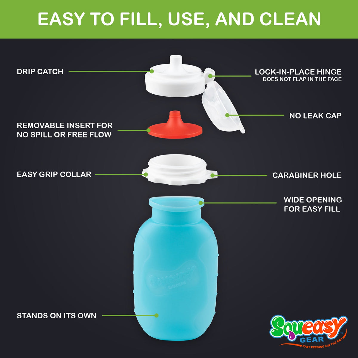 Squeasy Snacker™ - 6oz Snacker