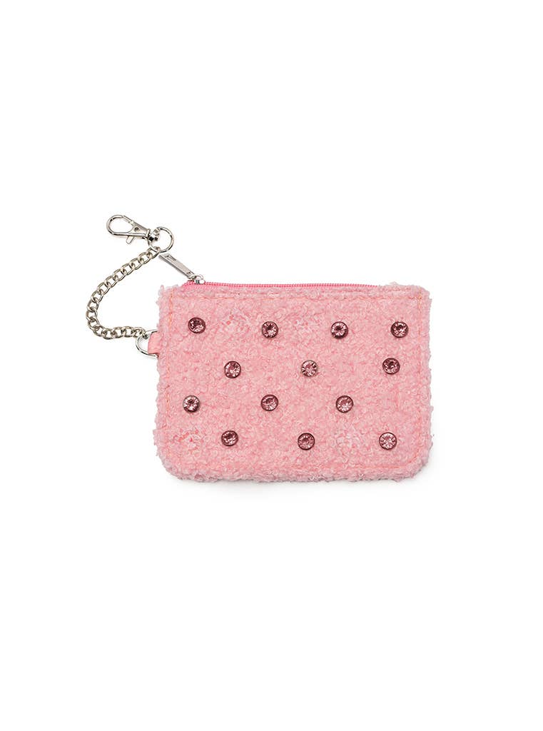 Living Royal - Keychain Pouch - Crystal Embellishment - Pink