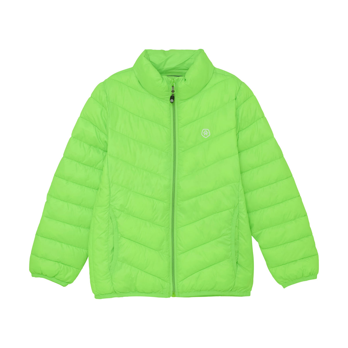 Color Kids Jacket Quilted Puffer Green Gecko