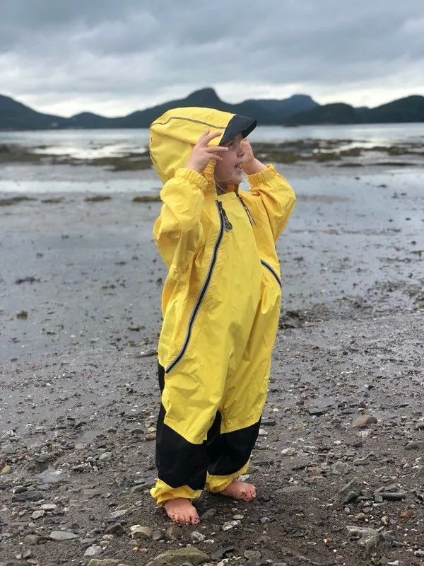 Calikids Waterproof Shell Muddy Buddy 12 to 24 Months, children's outerwear — back view