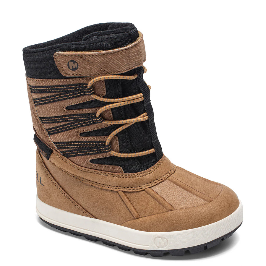 Merrell Snowbank 5.0 Waterproof Kids Winter Boot Wheat/Black