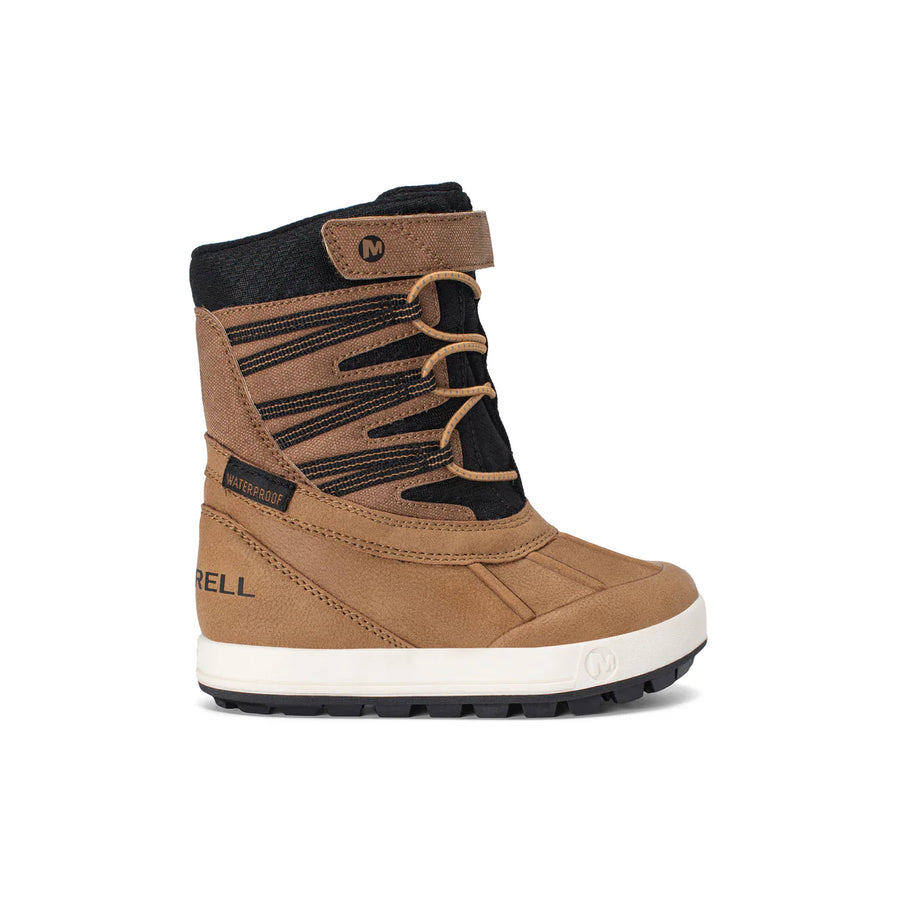 Merrell Snowbank 5.0 Waterproof Kids Winter Boot Wheat/Black