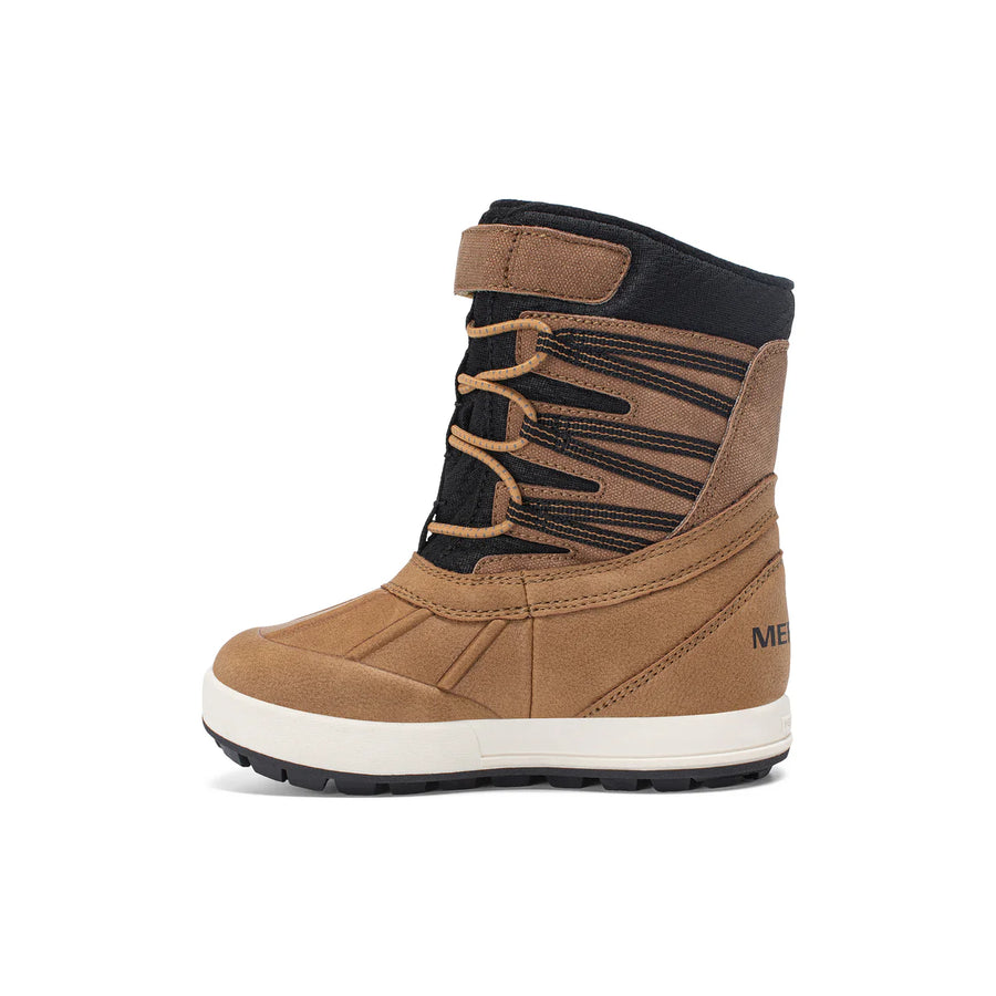 Merrell Snowbank 5.0 Waterproof Kids Winter Boot Wheat/Black