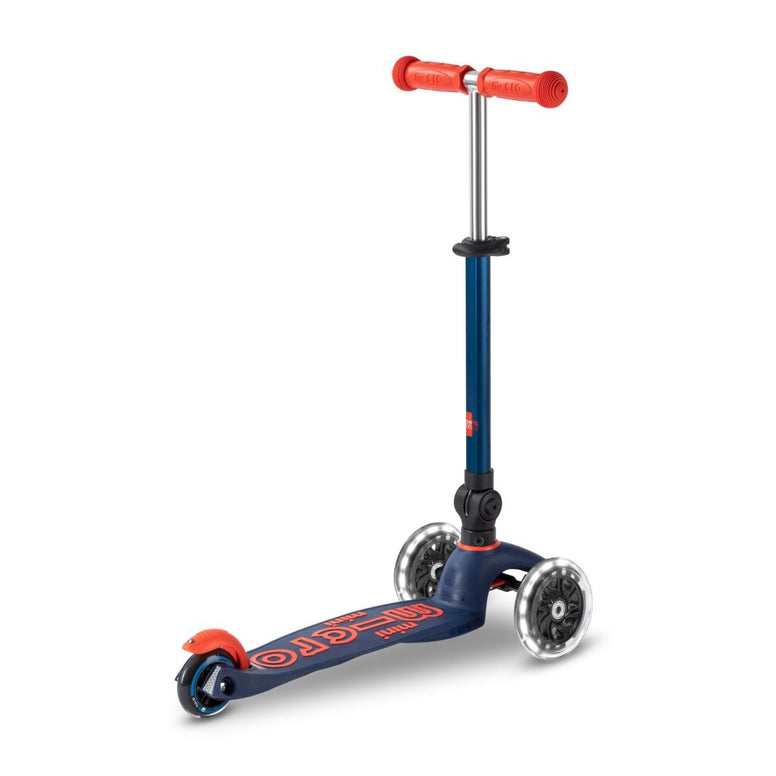 Micro Mini Deluxe Foldable LED Scooter Navy
