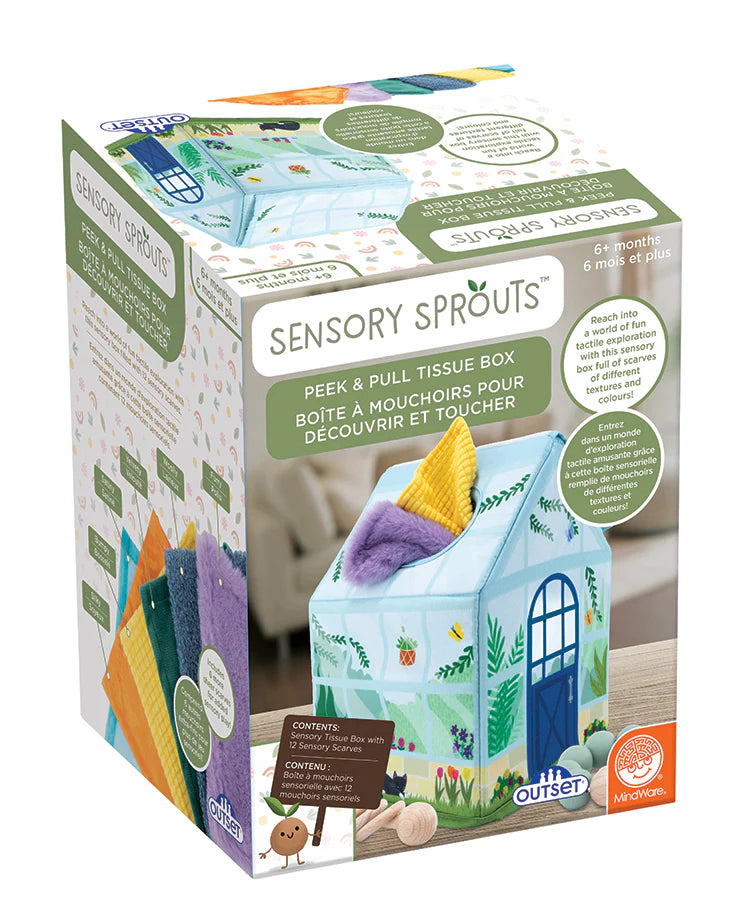 MindWare - Sensory Sprouts Peek & Pull Tissue Box