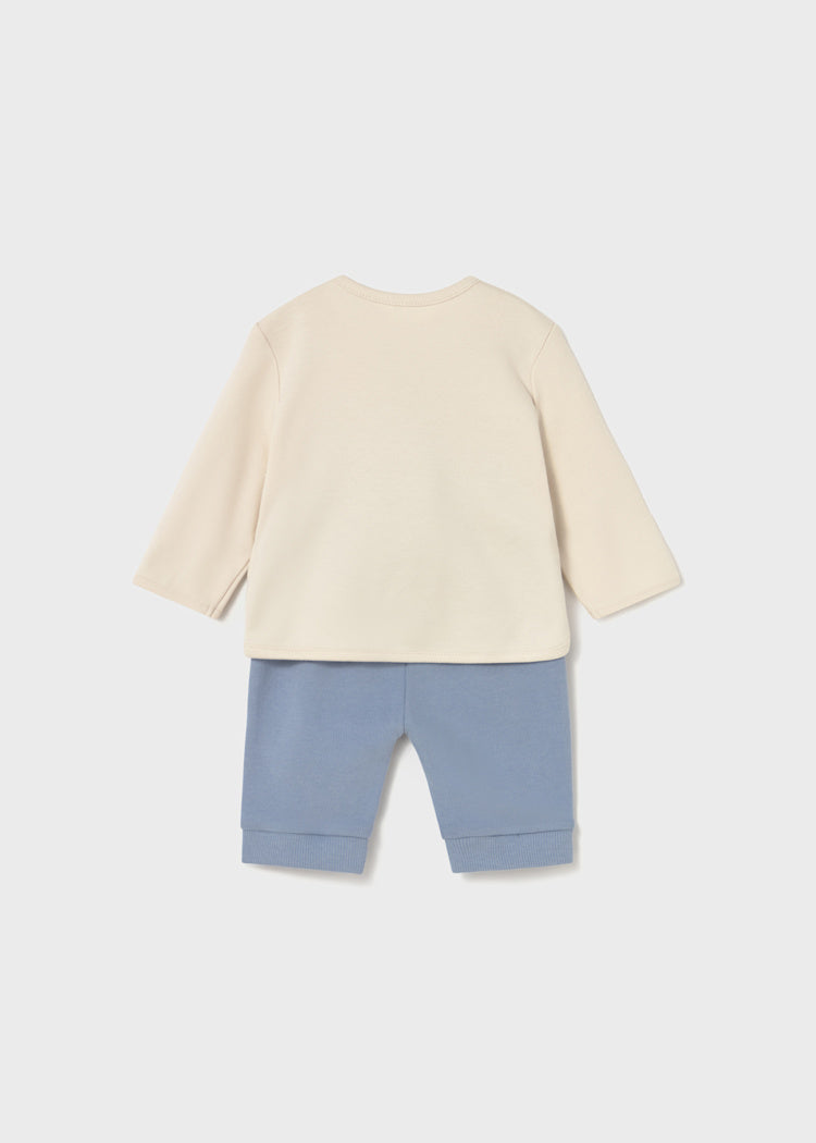 Mayoral - Baby Safari Animals Sweatshirt & Pants 2 Piece Set