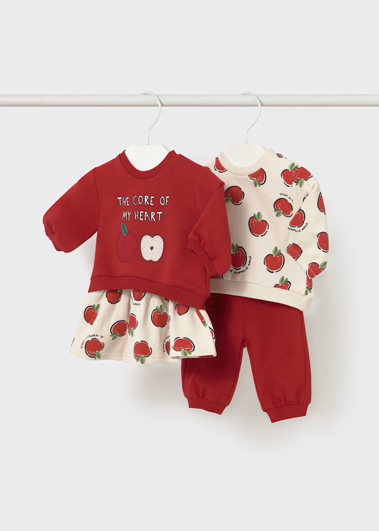 Mayoral - Newborn Girl 4-Piece Set - Cherry