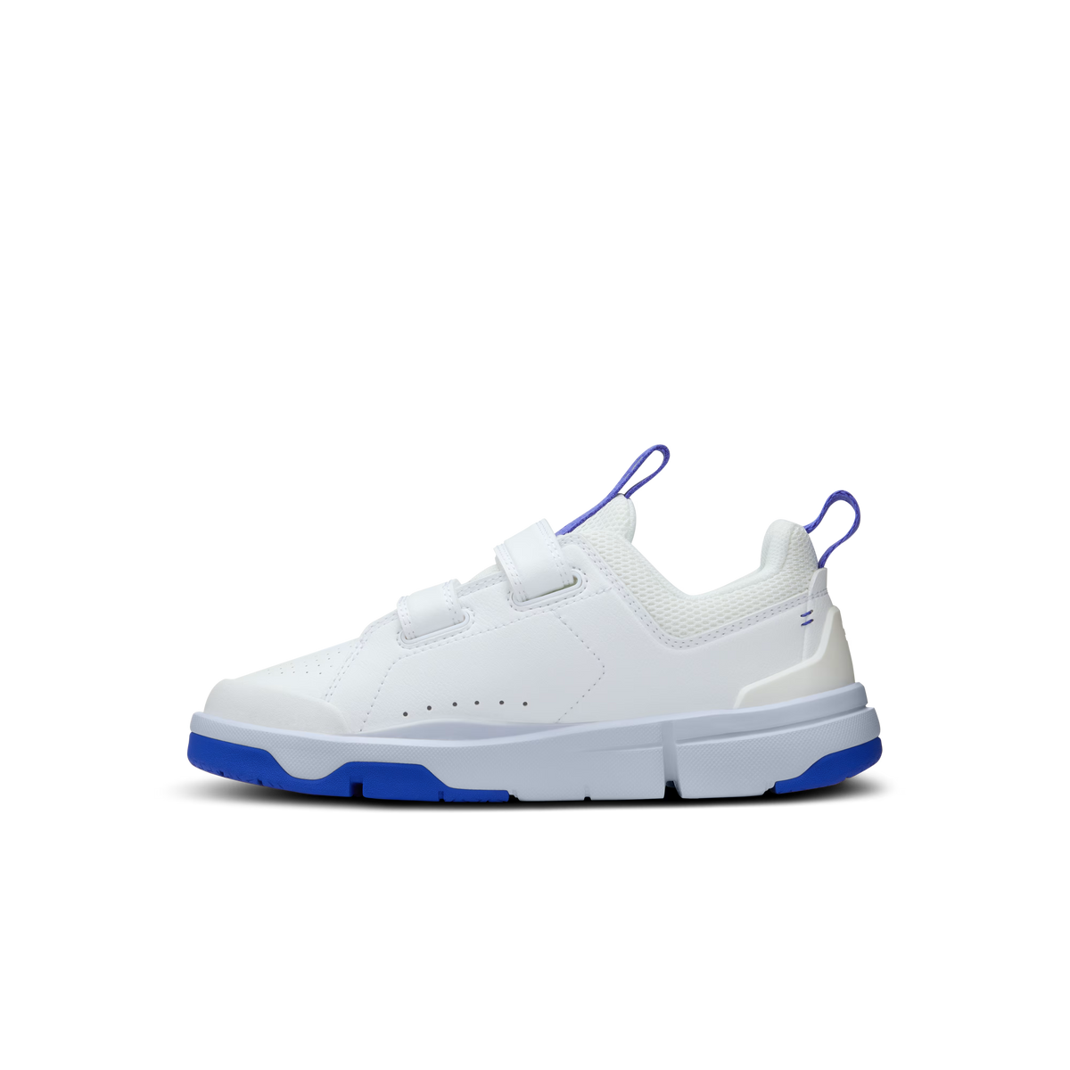 On The Roger Kids Lifestyle Shoe - White | Indigo – Back View