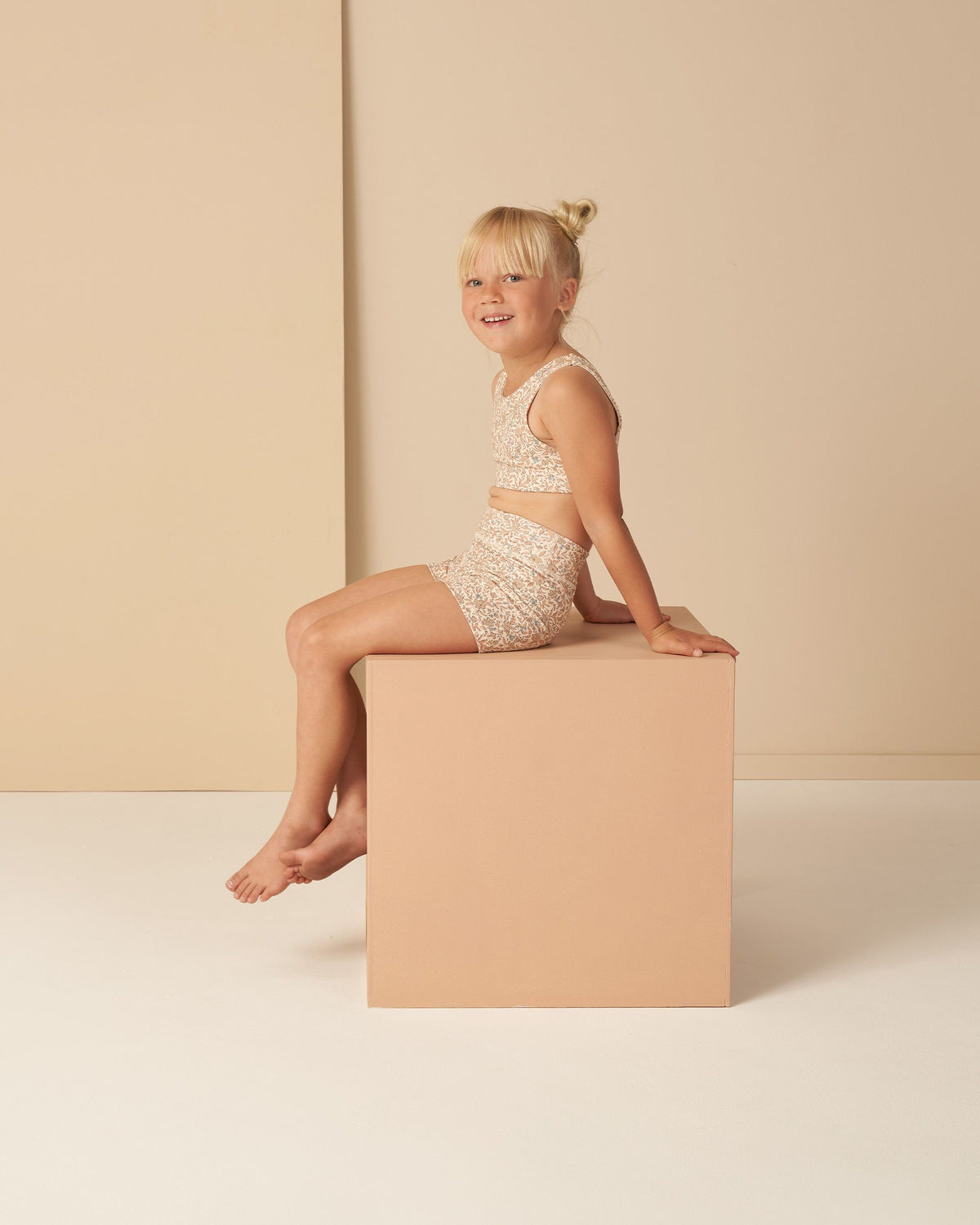 RYLEE+CRU Longline Bra, children's tops — closeup view