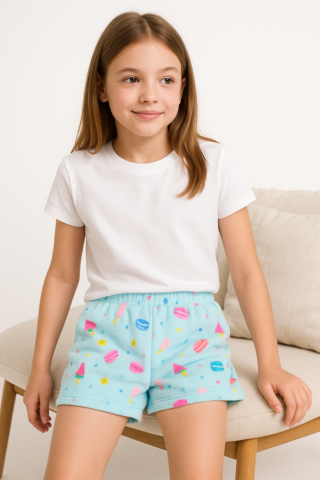 Preppy Goose - Plush Loungewear Shorts