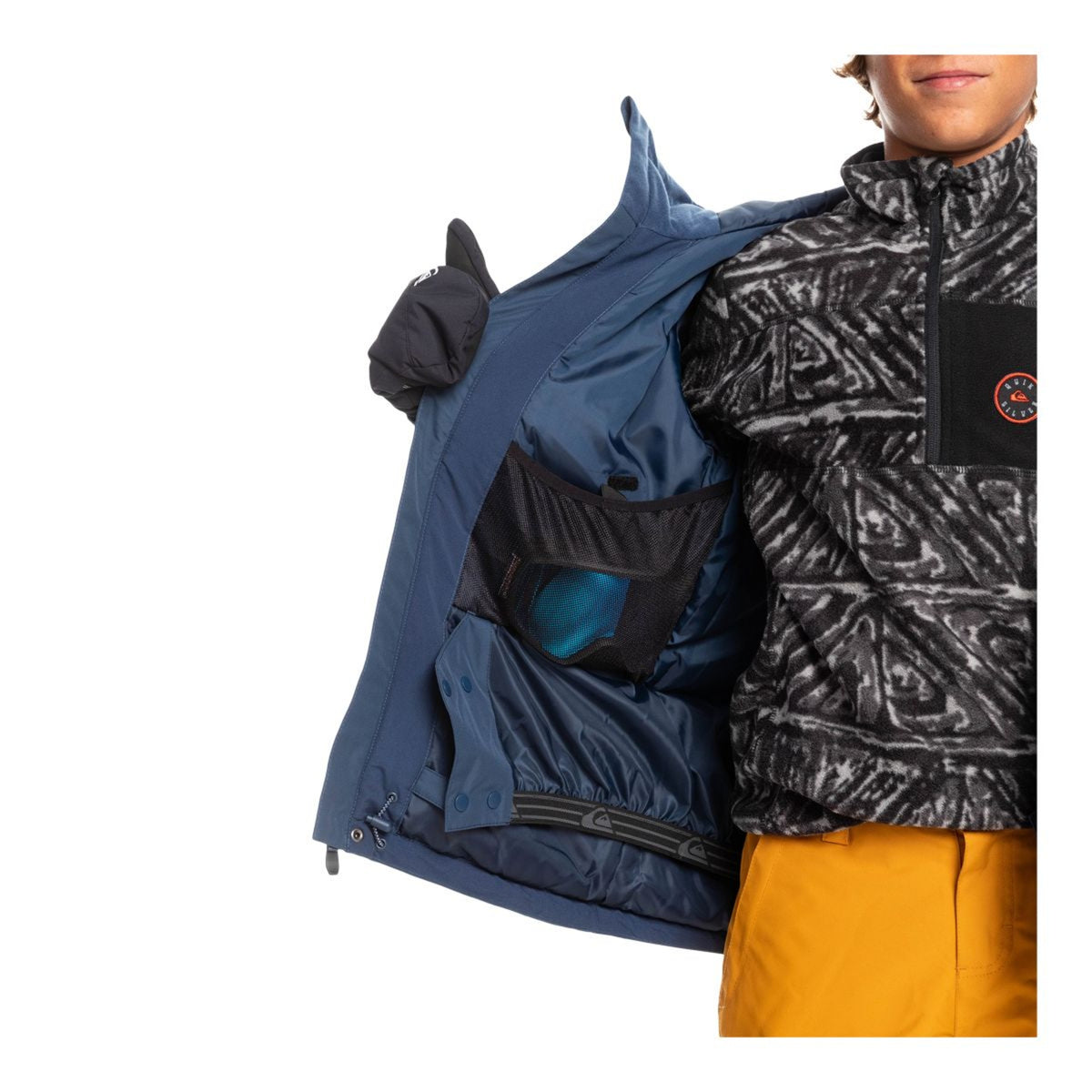 QUIKSILVER Mission Printed Block Winter Jacket, children's jackets — alternate view