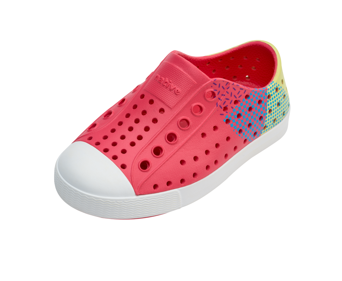 Native Shoes - Jefferson Child Slip On - Sugarlite Block Print – Side View