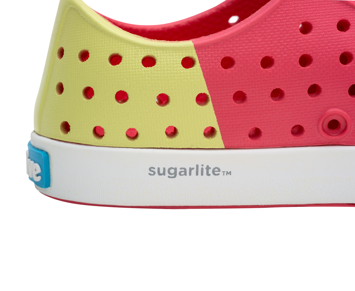 Native Shoes - Jefferson Child Slip On - Sugarlite Block Print – Back View