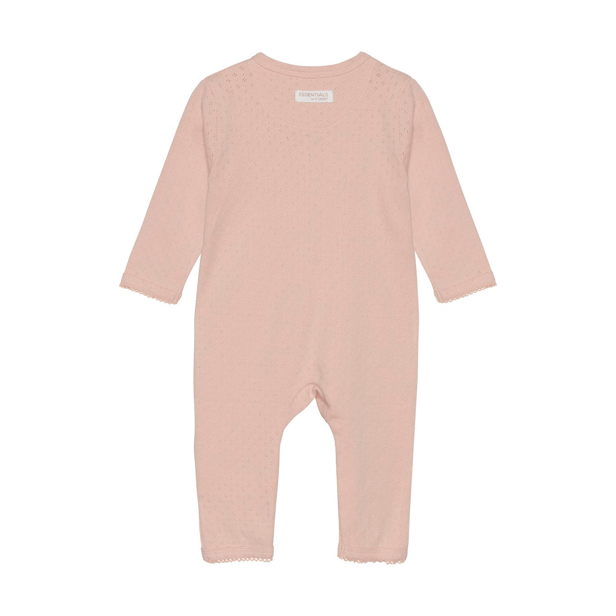 FIXONI - Infant Girl Long-Sleeved Pointelle Jumpsuit
