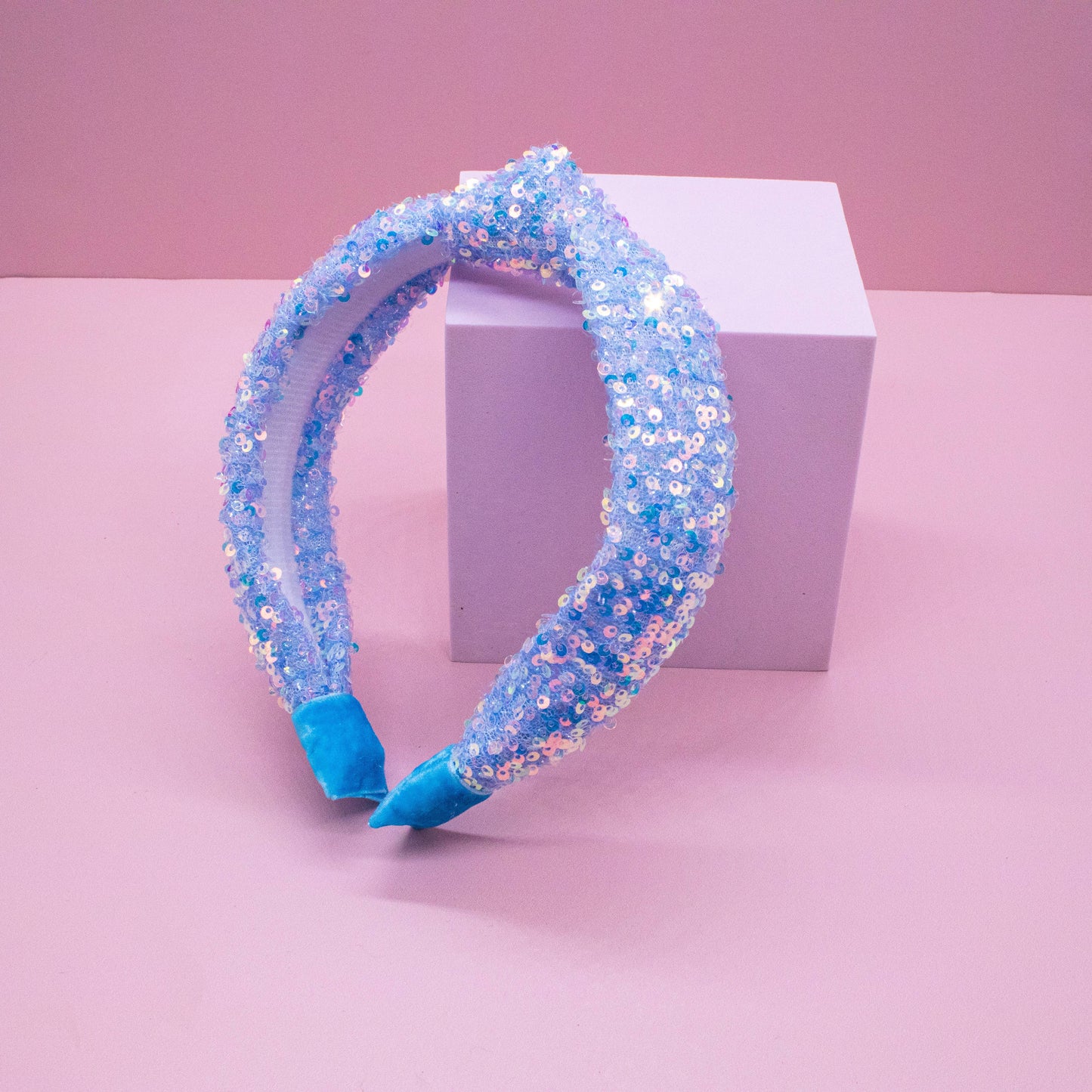 Frog Sac Kids Knot Headband, Sequin Knotted Hair Band Accessories