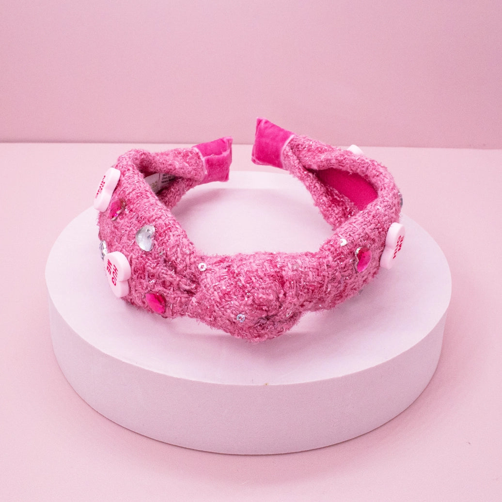 Frog Sac - Kids Embellished Knot Headband - Candy Valentines Day Heart