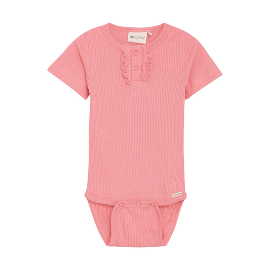 Minymo - Short Sleeved Ribbed Bodysuit