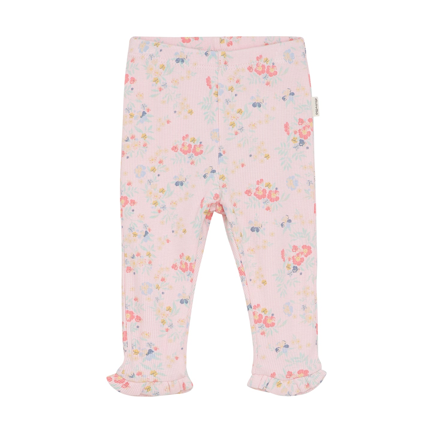Minymo - All Over Print Ribbed Leggings