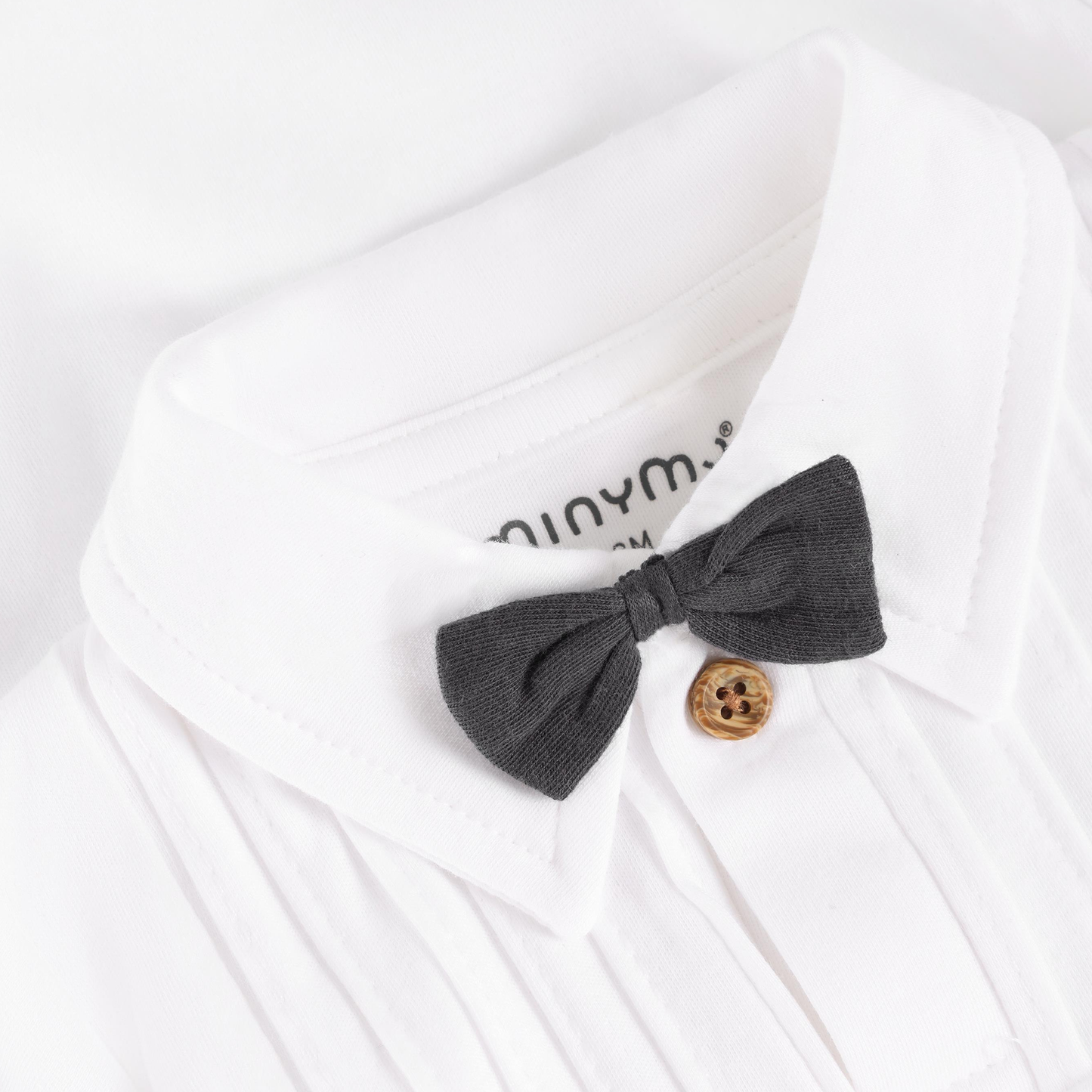 Minymo - Long Sleeve Collared Infant Bodysuit