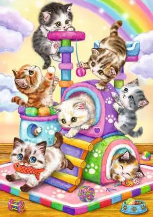 Ravensburger - Children’s Jigsaw Puzzle Playful Purr Babies - 35 Pieces Puzzle