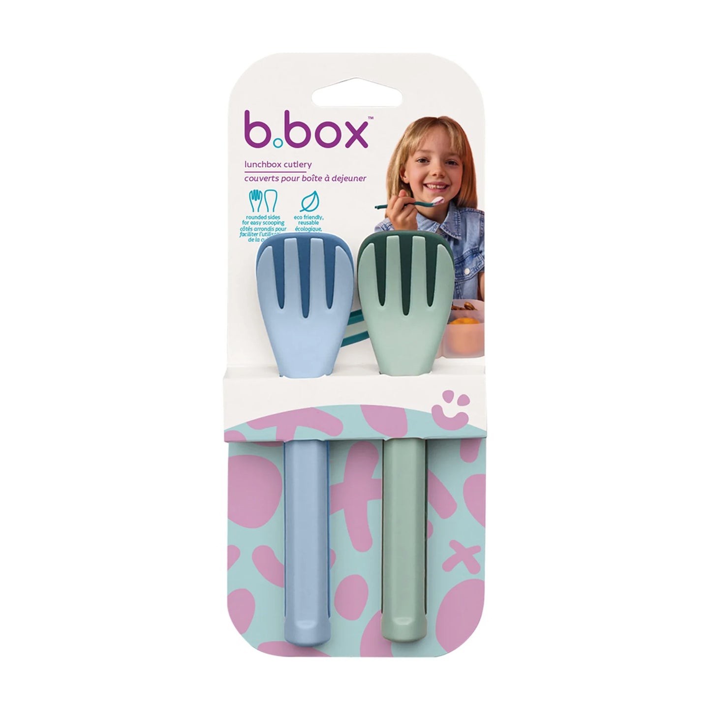B.Box - Lunch Cutlery Fork + Spoon Duo - 2pk