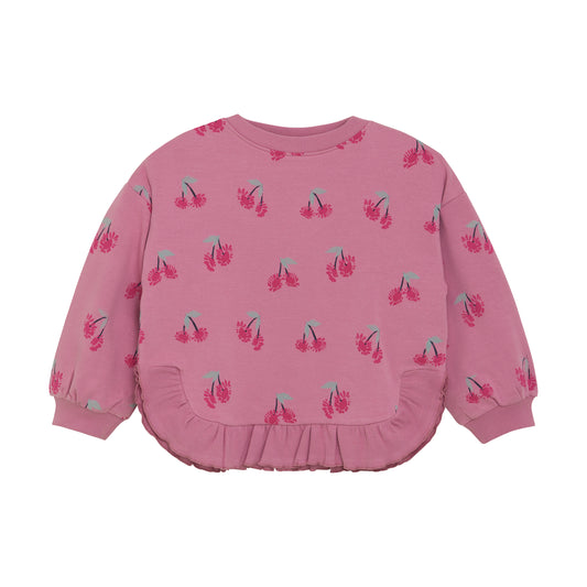 Minymo Cherry All Over Print Sweatshirt
