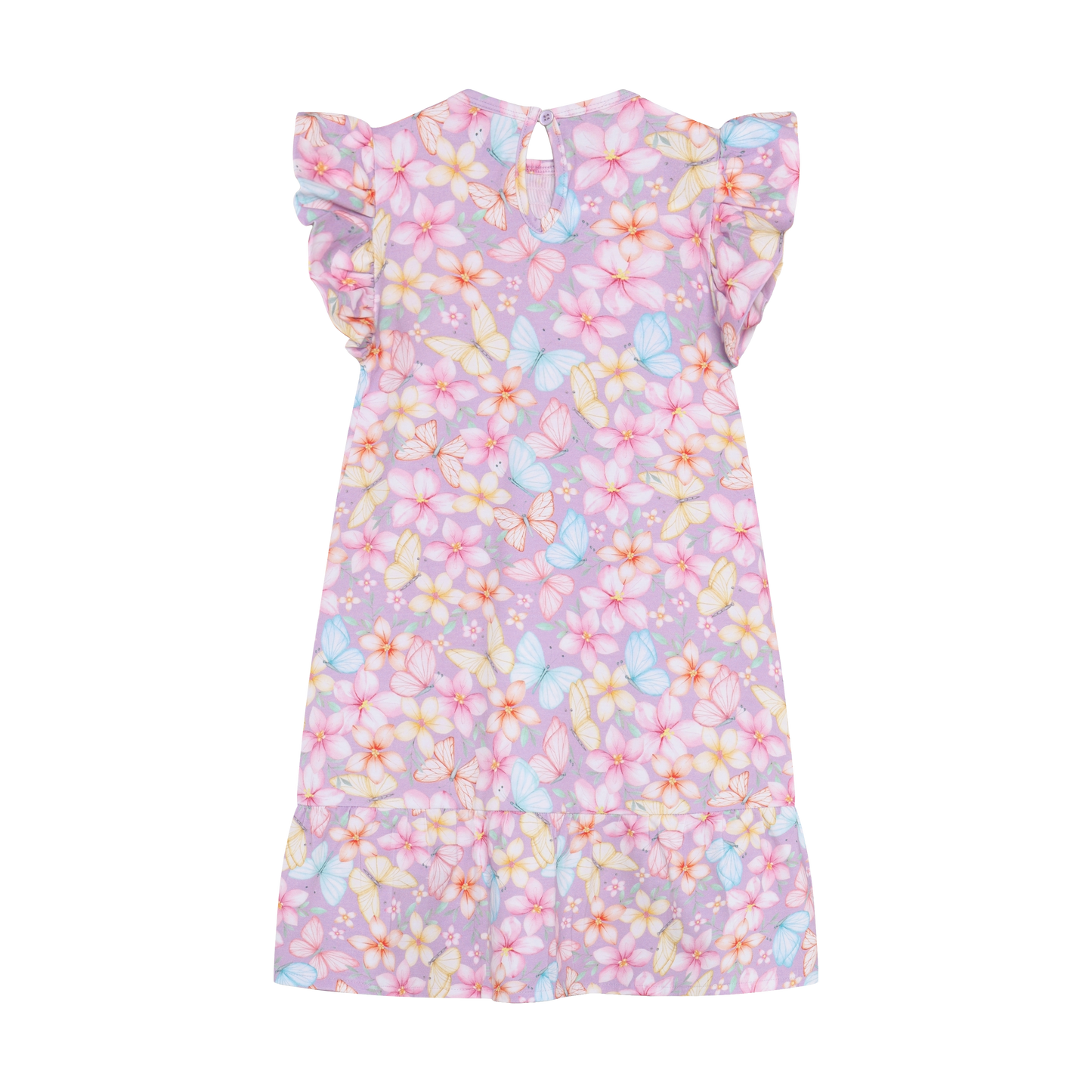 Minymo - Butterflies & Floral Cotton Dress