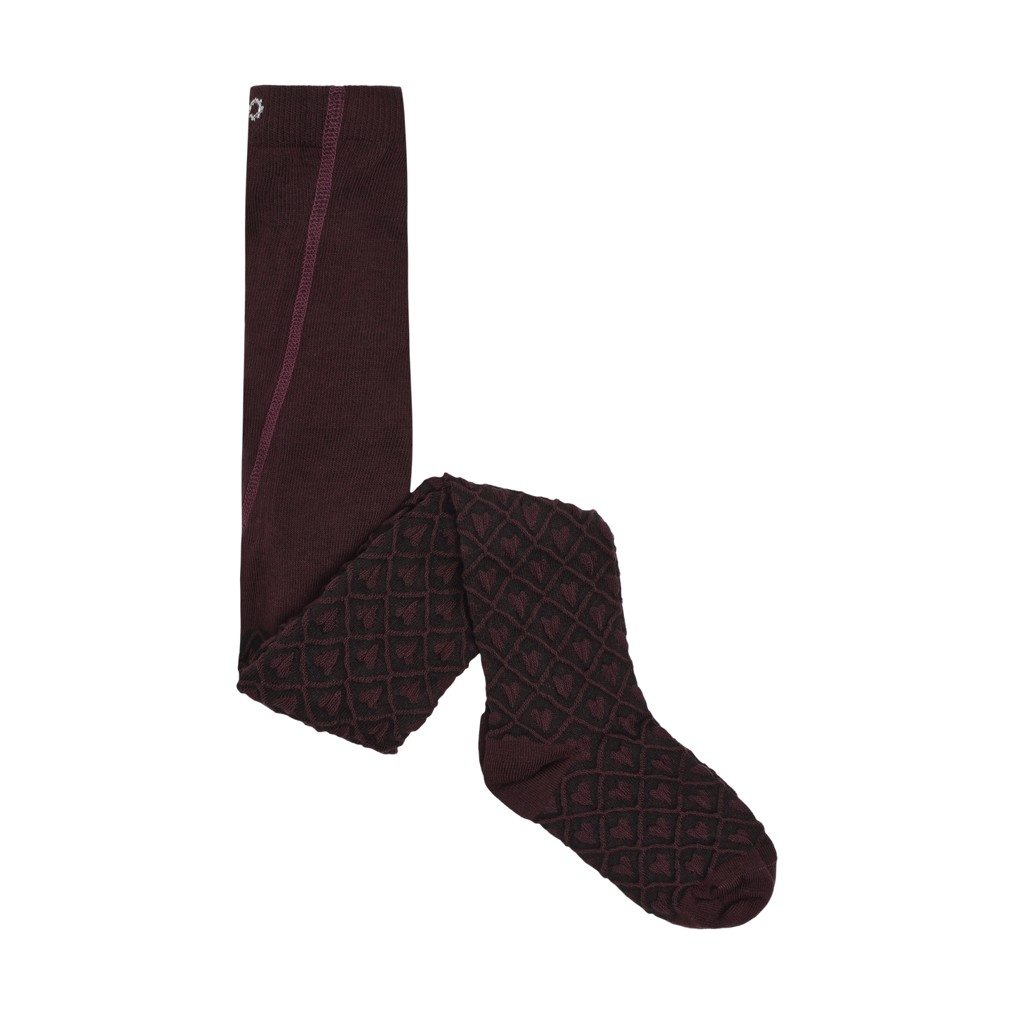 Minymo Heart Patterned Cotton Tights