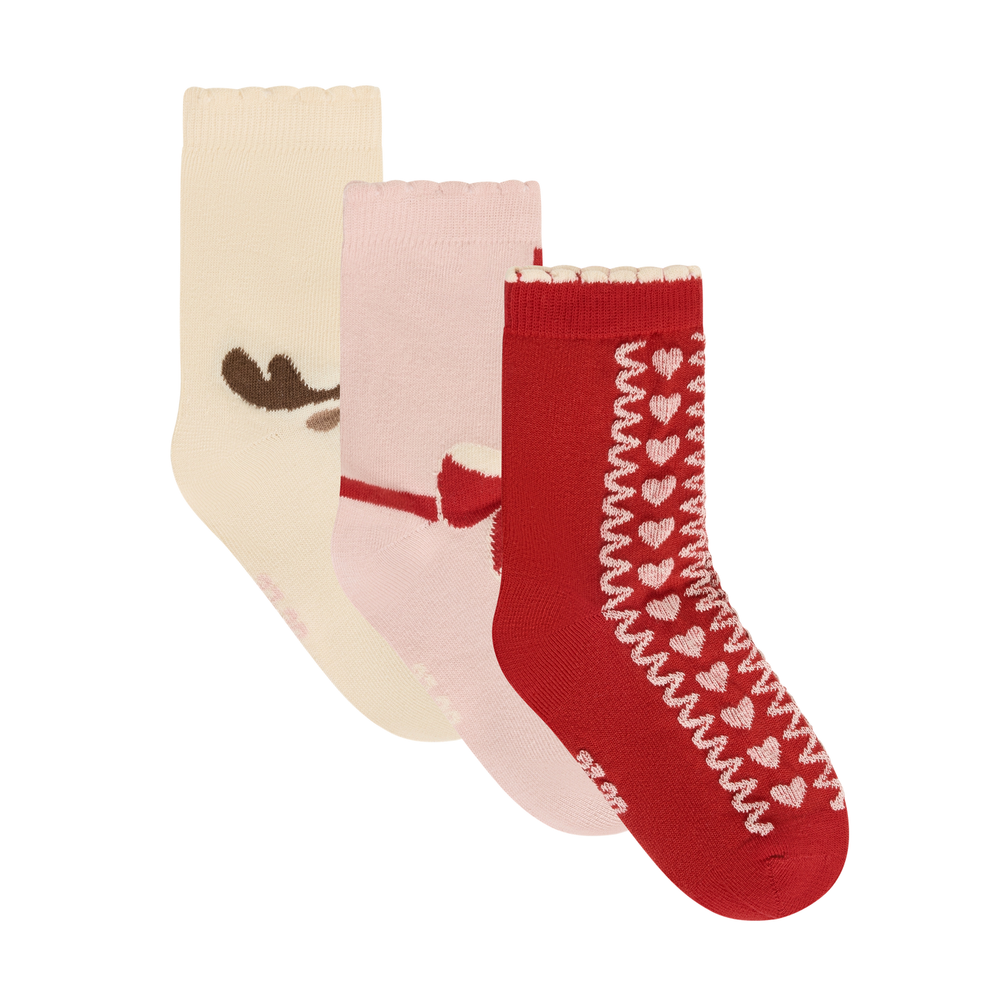 Minymo Cotton Christmas Socks 3 Pack