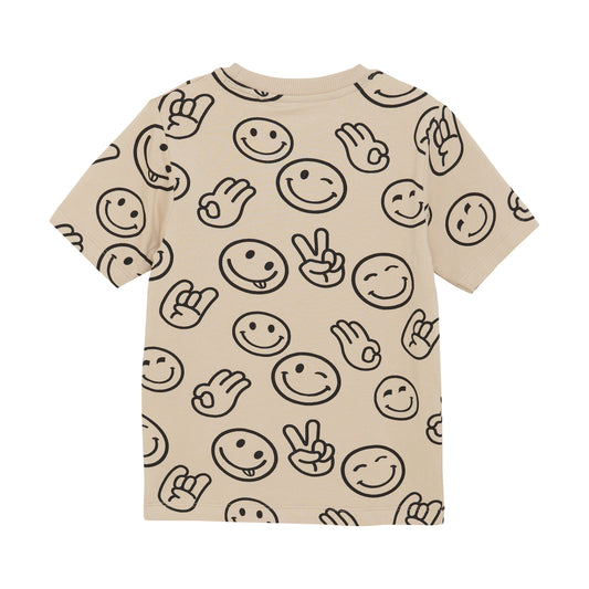 Minymo Emoji Face Printed T-Shirt