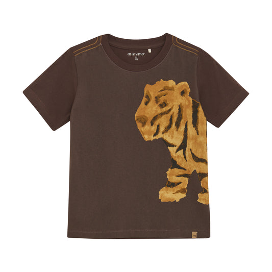 Minymo - Big Cat Short Sleeve T-shirt - 5 Years