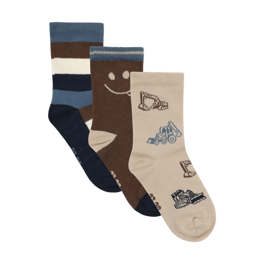 Minymo Cool Tones Cotton Socks 3 Pack