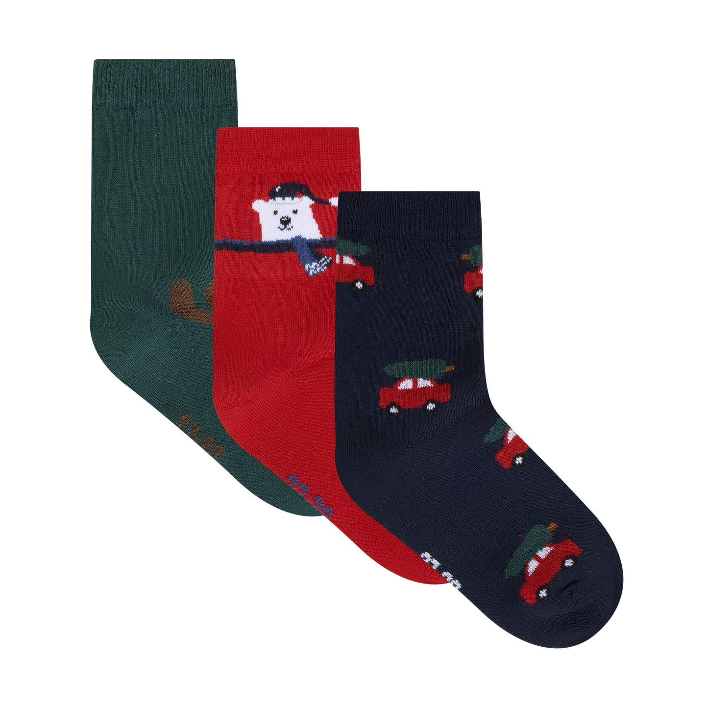 Minymo Cotton Christmas Socks 3 Pack