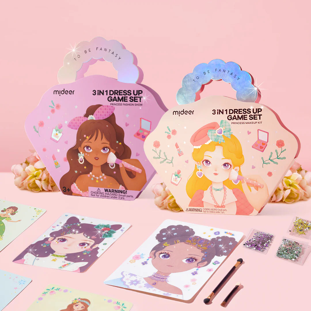Mideer 3-in-1 Dress Up Game Set: Princess Fashion Show