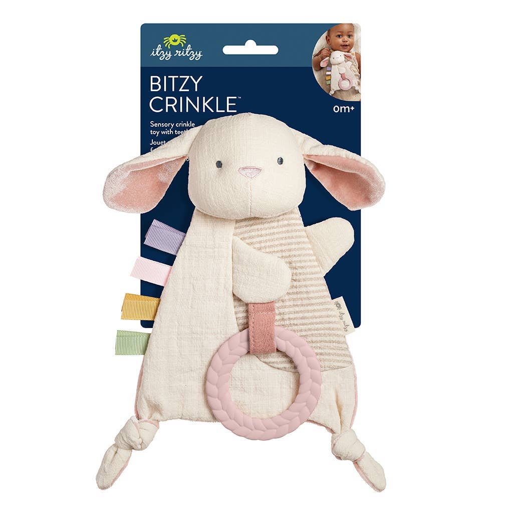 Itzy Ritzy - Bitzy Crinkle Sensory Toy with Teether