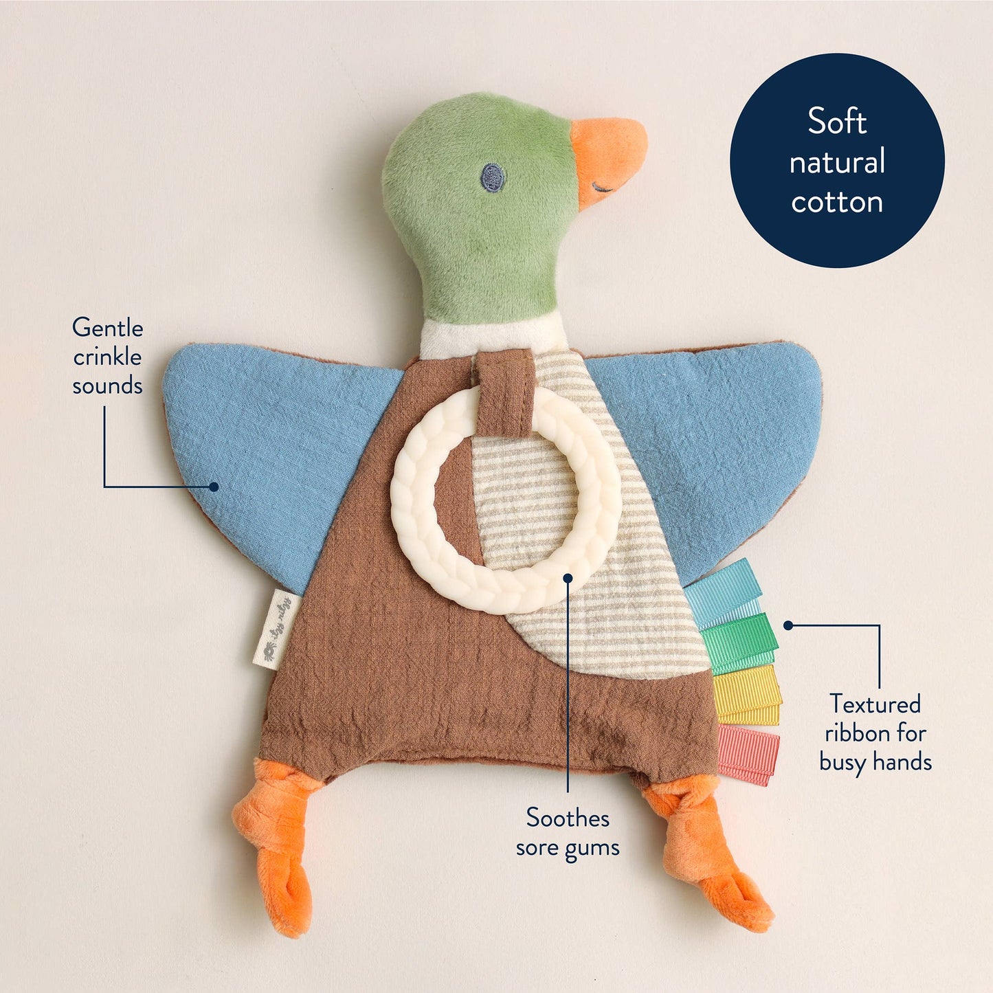 Itzy Ritzy - Bitzy Crinkle Sensory Toy with Teether